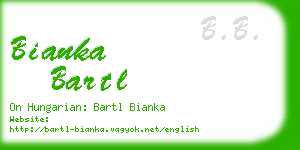 bianka bartl business card